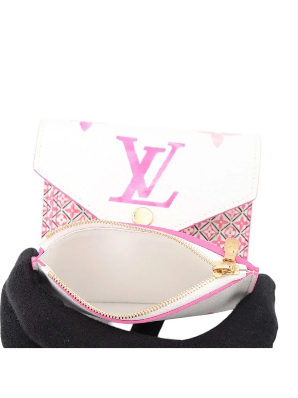 Louis Vuitton Trifold Wallet Monogram Empreinte Portefeuille Victorine Bicolor